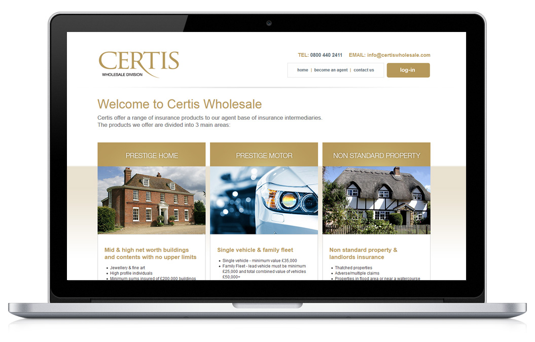 Certis Wholesale Website